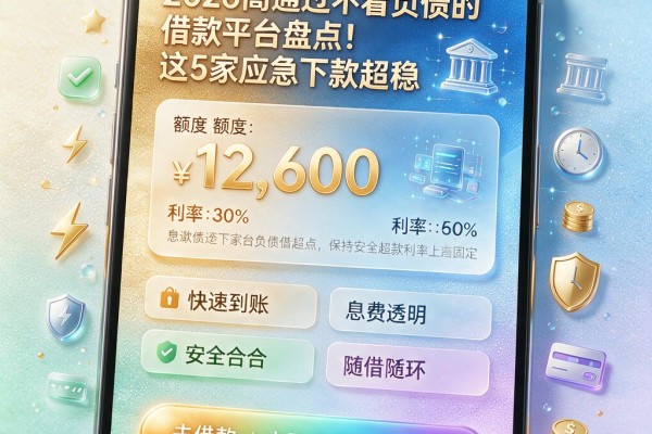 2026高通过不看负债的借款平台盘点!这5家应急下款超稳