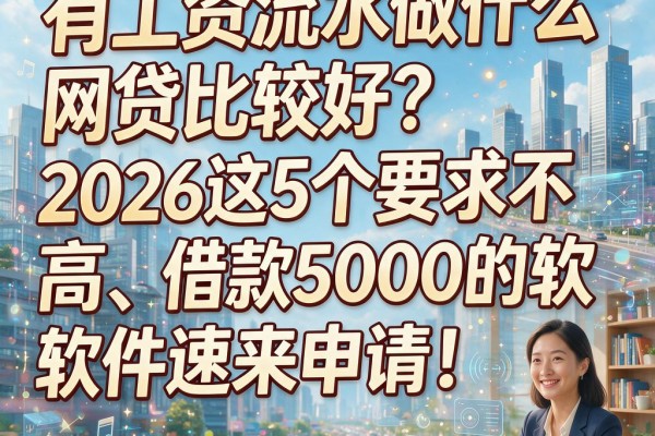 有工资流水做什么网贷比较好?2026这5个要求不高、借款5000的软件速来申请!