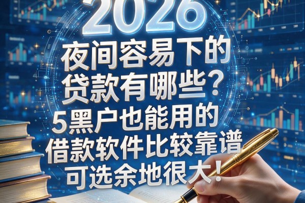 夜间容易下的贷款有哪些?2026这5个黑户也能用的借款软件比较靠谱,可选余地很大!