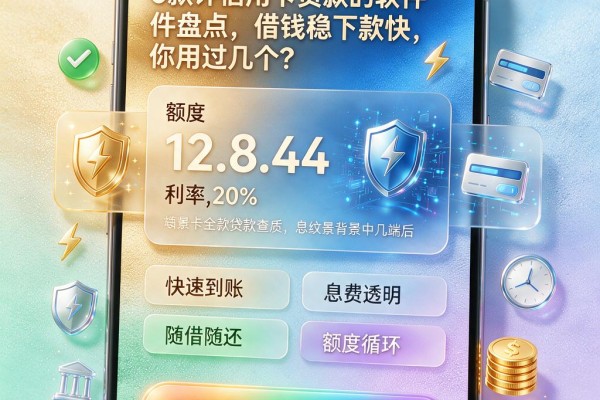 5款评信用卡贷款的软件盘点，借钱稳下款快，你用过几个？