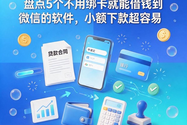 2026急用钱必看!盘点5个不用绑卡就能借钱到微信的软件,小额下款超容易