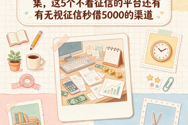 征信有逾期也能下款的黑口合集，这5个不看征信的平台还有无视征信秒借5000的渠道