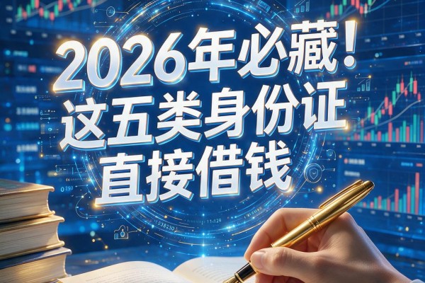 2026年必藏!这五类身份证直接借钱,黑户网贷最容易贷出来的渠道汇总
