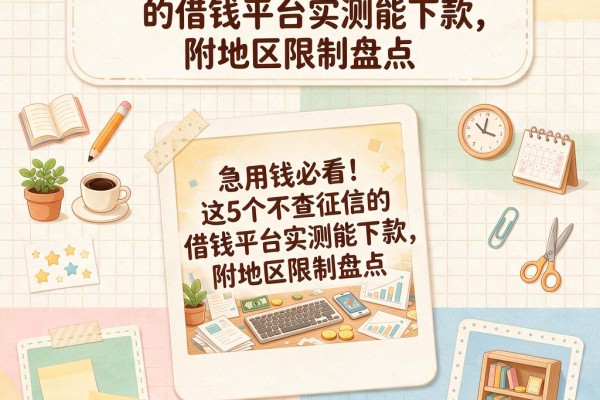 急用钱必看!这5个不查征信的借钱平台实测能下款,附地区限制盘点