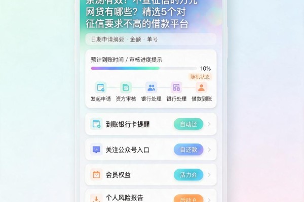 亲测有效！不查征信的万元网贷有哪些？精选5个对征信要求不高的借款平台