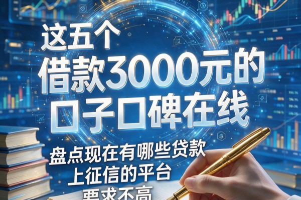 这五个借款3000元的口子口碑在线，盘点现在有哪些贷款上征信的平台且要求不高