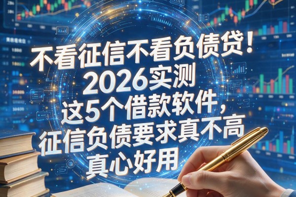 不看征信不看负债贷！2026实测这5个借款软件，征信负债要求真不高，真心好用