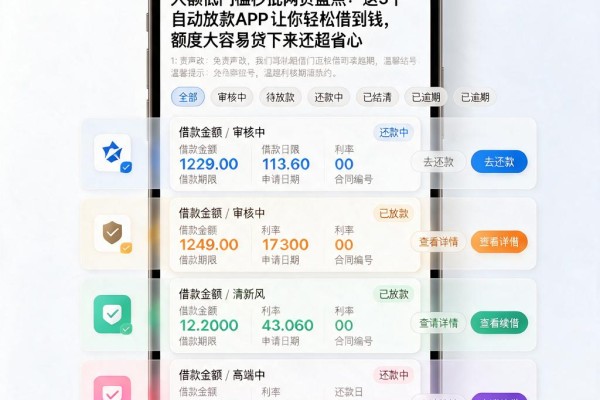 大额低门槛秒批网贷盘点:这5个自动放款APP让你轻松借到钱,额度大容易贷下来还超省心