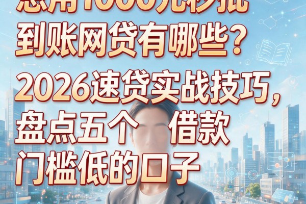 急用1000元秒批到账的网贷有哪些?2026速贷实战技巧,盘点五个借款门槛低的口子