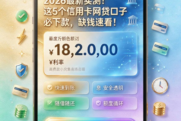 2026最新实测!这5个信用卡网贷口子必下款,缺钱速看