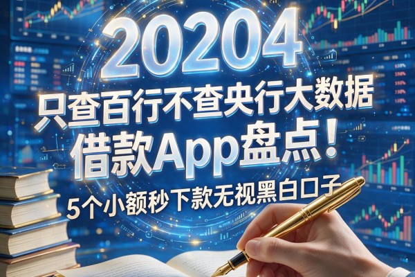 只查百行不查央行大数据的借款App盘点！5个小额秒下款无视黑白口子，今日很多人不了解