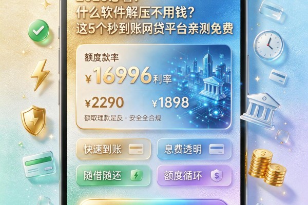 2026必看!什么软件解压不用钱?这5个秒到账网贷平台亲测免费