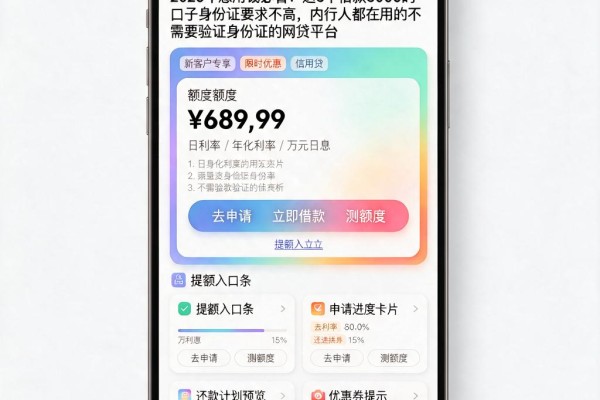 2026年急用钱必看！这5个借款5000的口子身份证要求不高，内行人都在用的不需要验证身份证的网贷平台
