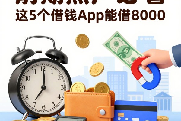 逾期黑户必看!这5个借钱App能借8000,今日速存防删