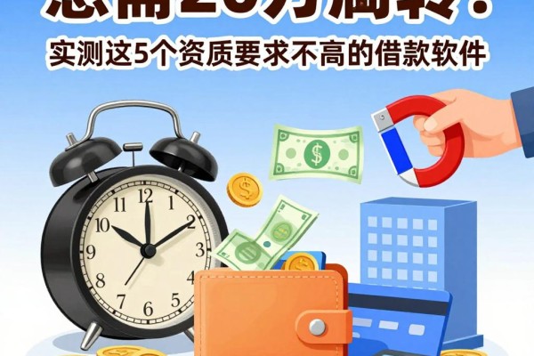 急需20万周转？实测这5个资质要求不高的借款软件，2026年这样贷款20万最省心