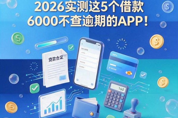 信用卡当前有逾期别慌！2026实测这5个借款6000不查逾期的APP