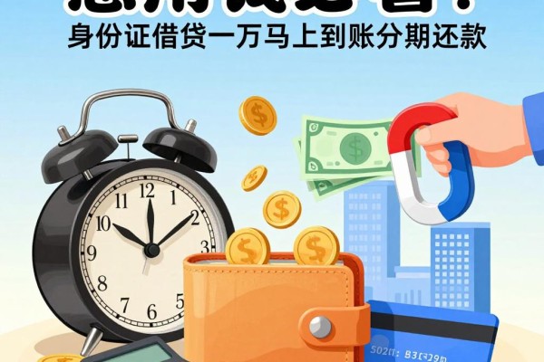 急用钱必看！身份证借钱一万马上到账分期还款，2026年这5个正规软件也能借5000