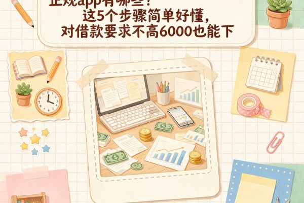 黑户必看！微信上容易借款的正规app有哪些？这5个步骤简单好懂，对借款要求不高6000也能下