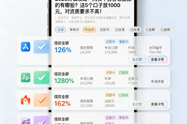 2026终极攻略:网贷平台容易放款的有哪些?这5个口子放1000元,对资质要求不高!