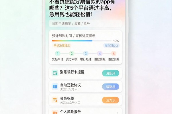 不看负债能分期借款的app有哪些?这5个平台通过率高,急用钱也能轻松借!