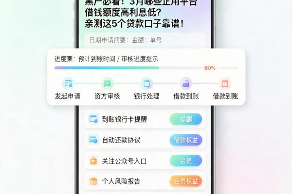 黑户必看!3月哪些正规平台借钱额度高利息低?亲测这5个贷款口子靠谱