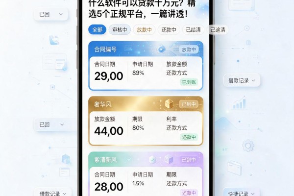 什么软件可以贷款十万元?精选5个正规平台,一篇讲透!