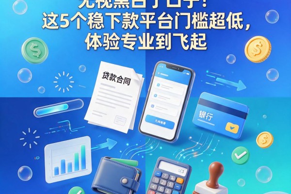 黑白户必看的网贷无视黑白了口子!这5个稳下款平台门槛超低,体验专业到飞起
