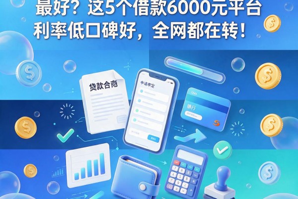 2026年贷款哪家利率最低最好?这5个借款6000元平台利率低口碑好,全网都在转!