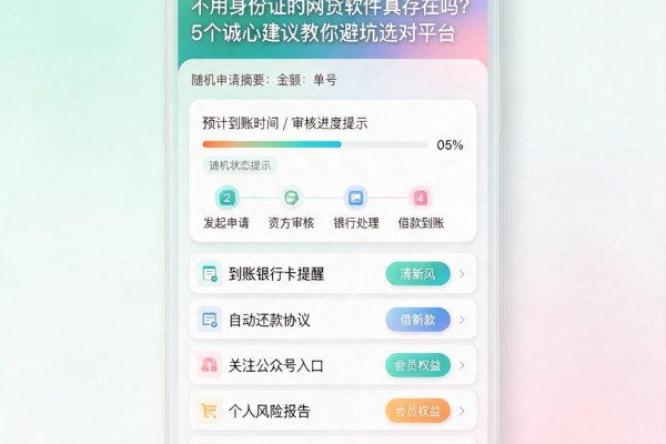 不用身份证的网贷软件真存在吗?5个诚心建议教你避坑选对平台