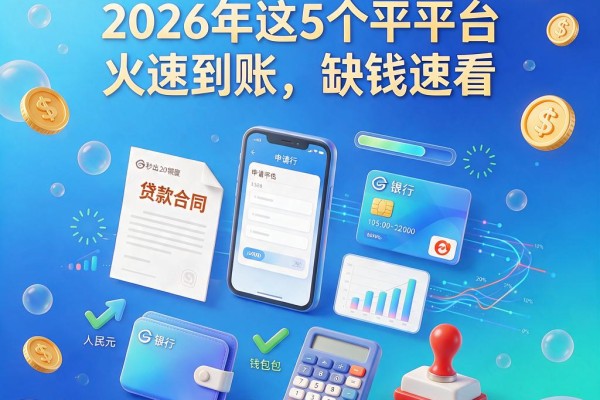 秒出3000额度!2026年这5个平台火速到账,缺钱速看