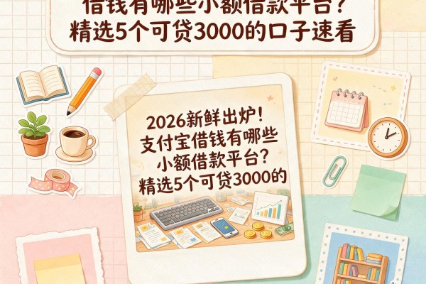 2026新鲜出炉!支付宝借钱有哪些小额借款平台?精选5个可贷3000的口子速看