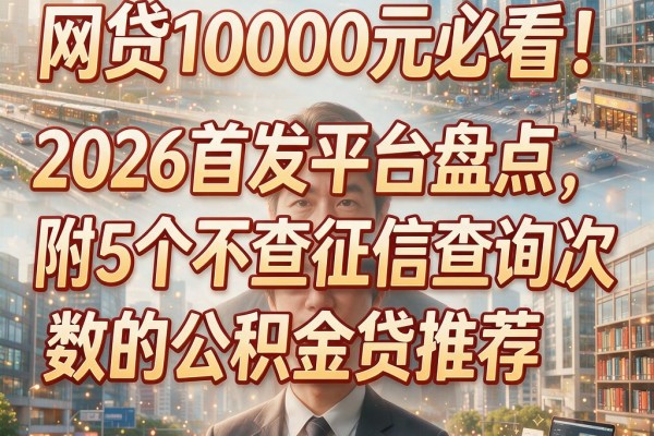 网贷10000元必看!2026首发平台盘点,附5个不查征信查询次数的公积金贷推荐