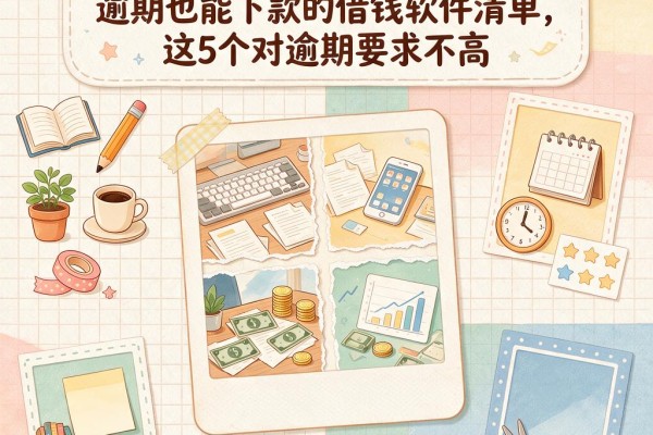 黑户必看!2026年714黑户逾期也能下款的借钱软件清单,这5个对逾期要求不高