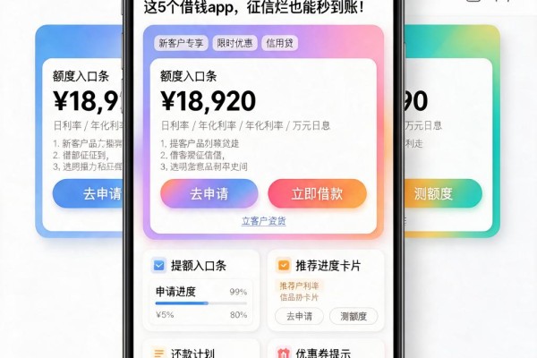 征信很烂也借到了钱的口子盘点！这5个借钱App，征信烂也能秒到账