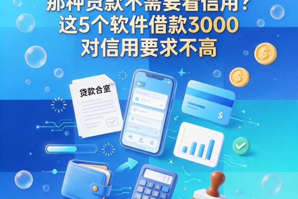 2026最新分享!那种贷款不需要看信用?这5个软件借款3000对信用要求不高
