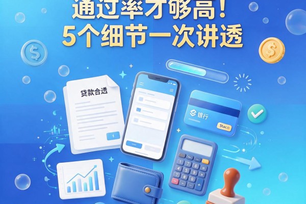 这样贷网贷,通过率才够高!5个细节一次讲透