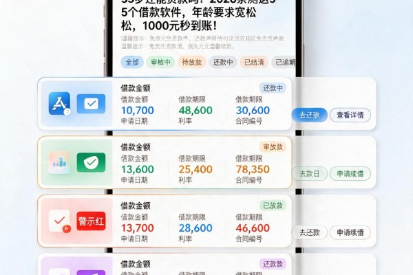 53岁还能贷款吗？2026亲测这5个借款软件，年龄要求宽松，1000元秒到账！