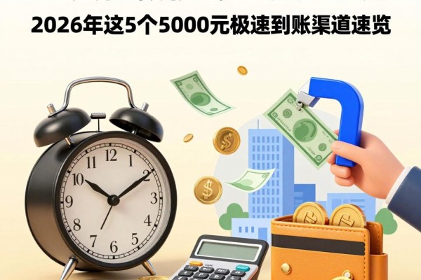 30天借款秒到口子大盘点!2026年这5个5000元极速到账渠道速览
