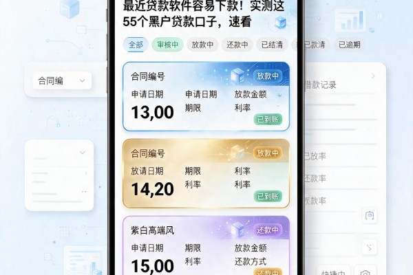 最近贷款软件容易下款！实测这5个黑户贷款口子，速看