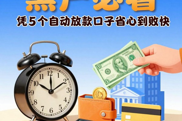 黑户必看!凭手机号就能借钱到微信,这5个自动放款口子省心到账快