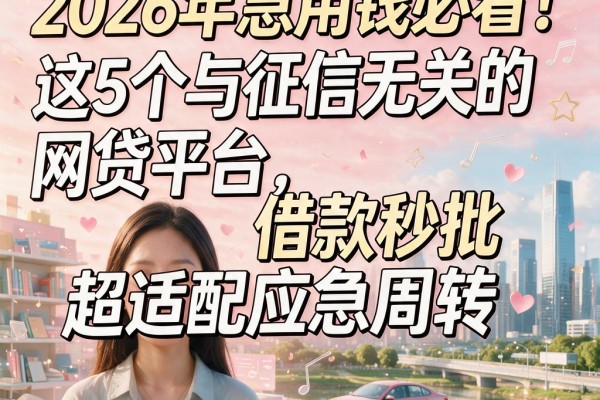 2026年急用钱必看！这5个与征信无关的网贷平台，借款秒批超适配应急周转