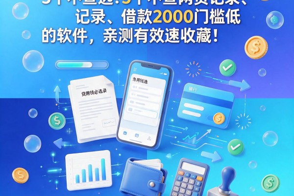 急用钱必看!2026年精选5个不查网贷记录、借款2000门槛低的软件,亲测有效速收藏!