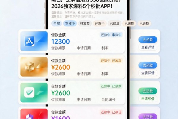 黑白户芝麻信用分550也能贷款?2026独家爆料5个秒批APP!
