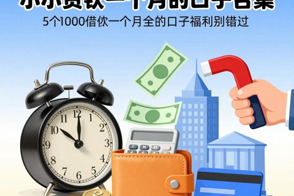 2026速领!小额贷款一个月的口子合集,这5个1000借款一个月的口子福利别错过