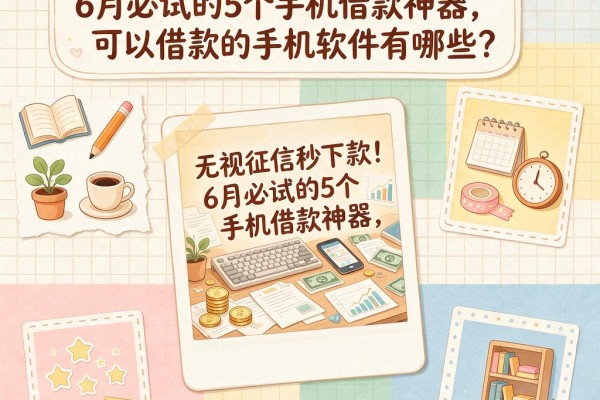 无视征信秒下款！6月必试的5个手机借款神器，可以借款的手机软件有哪些？