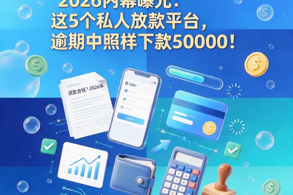 有正在逾期也能借到钱?2026内幕曝光:这5个私人放款平台,逾期中照样下款50000!