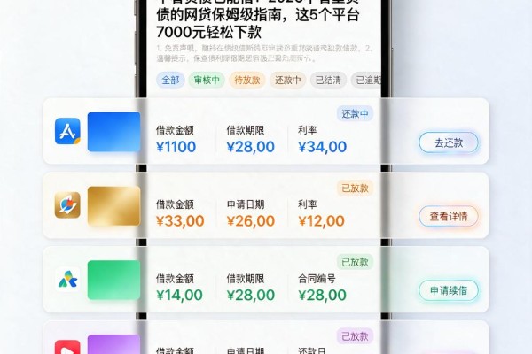 不看负债也能借!2026不看重负债的网贷保姆级指南,这5个平台7000元轻松下款