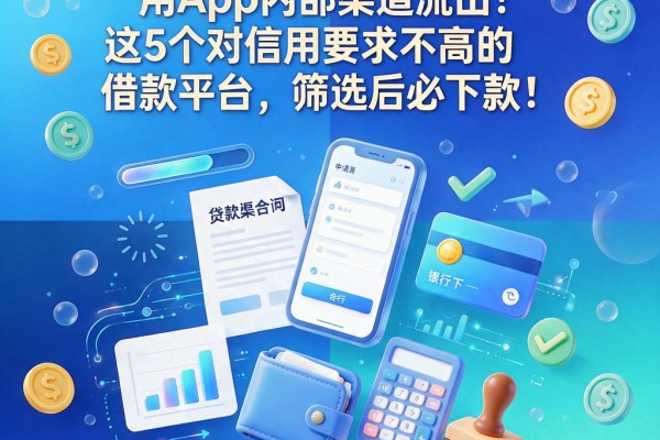 2026年最新借钱不看信用App内部渠道流出!这5个对信用要求不高的借款平台,筛选后必下款!