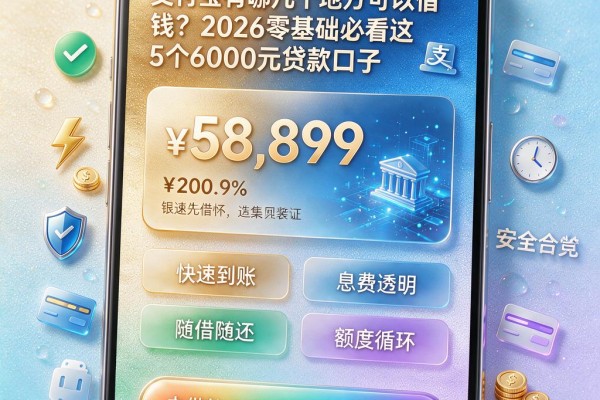 支付宝有哪几个地方可以借钱?2026零基础必看这5个6000元贷款口子