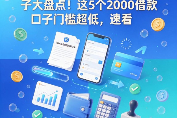 2026新出刷脸网贷口子大盘点!这5个2000借款口子门槛超低,速看